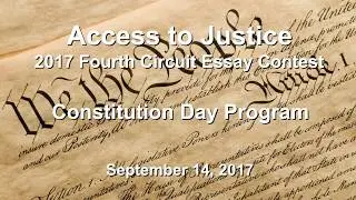 Constitution Day Program - September 14th, 2017