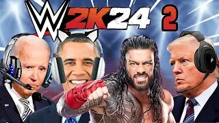 US Presidents Play WWE2k24 - Pt.2