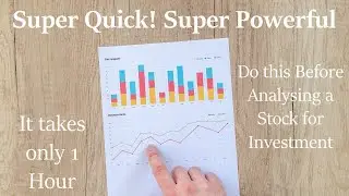 Do this before deep stock analysis - Super Quick and Super Powerful Method...