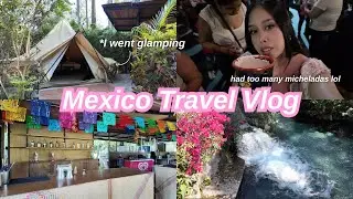 ASMR Vlog | ♡ Last days in Mexico- I went glamping (whispered voice over)