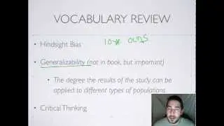 AP Psychology  - Research Methods - Part 1 - Hindsight Bias, etc.