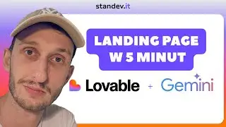Strona AI w 5 minut?! 🤯 Lovable + Gemini  [Lovable cz.1]