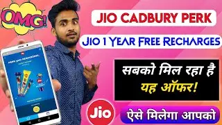 Jio Cadbury Perk Offer | Free Data | Jio Offer Today | Jio New Offer, Jio 1 Year Free Recharge 2020