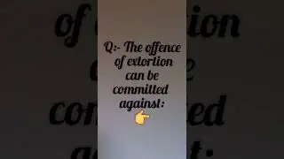 MCQ on IPC #lawstudents #extortionipc #Mcq on ipc #judiciary