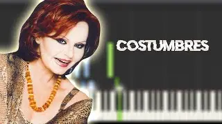 Rocío Durcal - Costumbres | Instrumental Piano Tutorial / Partitura / Karaoke / MIDI