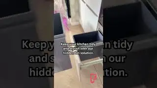 Maximize your kitchen space with our hidden rubbish bin solution