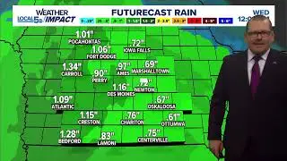 10-27-25 Central Iowa Weather Forecast - Soaking rains take over Iowa on Tuesday