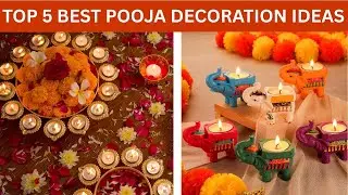 TOP 5 BEST Beautiful Pooja Decoration Ideas | Easy & Elegant Home Temple Decor
