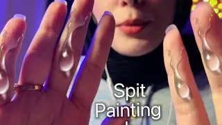 ASMR Spit Painting & Mo'uth sounds اصوات الفم لنوم عميق اي اس ام ار #asmr