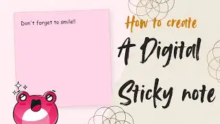 Digital Sticky Note using HTML & CSS – Cute & Simple Tutorial 🩷