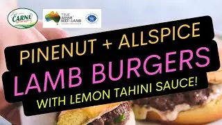 Joan makes True Aussie Lamb Pinenut and Tahini Yoghurt Burgers | No grill necessary!