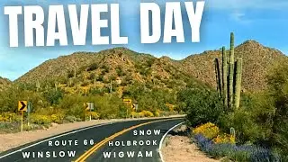 Travel Day! Sights of Arizona | Route 66 | Snow | Winslow | Wigwam Motel | Holbrook