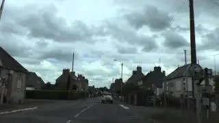 Driving On Rue de Callac, Rue de Pen An Croissant & Rue Faven, Guingamp, France 27th May 2014