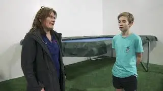 GeeTramp&reg; StringPro 9x14ft Gymnastic Rectangle Trampoline - Kids Tricks & Feedback