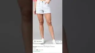 DENIM HOT PANT UNDER 399 ON MYNTRA #myntra#maxi#denim pant# perfectreviewbyme#