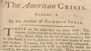 The American Crisis by Thomas Paine, read by Professor Joanne Freeman