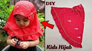 Kids Hijab Tutorial| Children Hijab Cutting and Stitching| Kids Scarves| Turkey Hijab| Instant Hijab