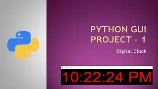 How to create a GUI Digital Clock with Python (tkinter + datetime modules) | Techසර LK