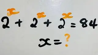 Simplifying Algebraic Exponential Equations || using logarithm to solve x