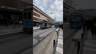 Old vs New Tram 🚊 | Stockholm T-Centralen  #stockholm #tram #citylife #tcentralen