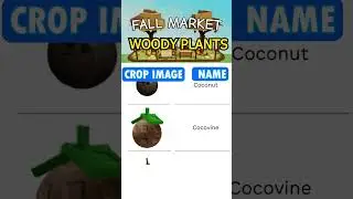 WOODY PLANTS in Grow a Garden. FALL MARKET  #growagarden #roblox