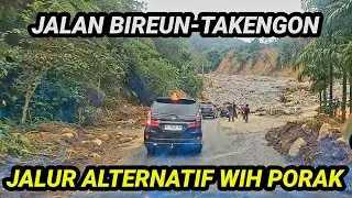 Tantangan Pertama Jalan Bireun - Takengon Di Wih Porak Jalur Alternatif 