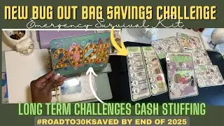 NEW BUG OUT BAG 🎒Emergency Survival Kit Savings Challenge | LONG TERM Savings