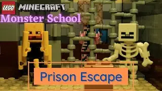 Prison Escape - Lego Minecraft Monster School Stop Motion