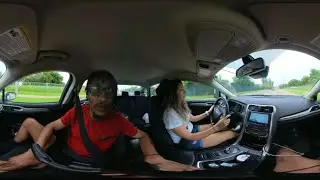 Nervous Adult Learns to Drive with Mr. Road Ready | VR Driving Experience with Insta360