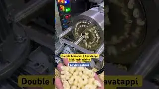 Double macaroni making machine - Cavatappi making machine - Cavatappi extruder machine - #Cavatappi