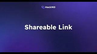 How to create Shareable Links in HackMD