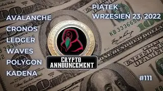 Boba Network i Avalanche, koniec wersji beta Cronos | EN subtitles | Crypto Announcement [#111]