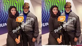 Aaradhya Bachchan with dadadu Amitabh Bachchan watching games, Aishwarya Rai doing shooting! Busy