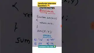 JavaScript Interview Questions and Answers #shorts #javascript #javascriptinterviewquestions