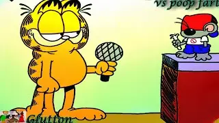 Friday Night Funkin' vs poop fart (FNF Mod) It's Garfield VS BF in Glutton
