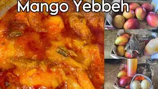 PREPARE MANGO YEBBEH/EBEH WITH ME | Sierra Leone Mango Yabbeh #salonefood #food #foodlover