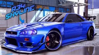 Need For Speed Heat - Nissan R34 Skyline GT-R Customization and Gameplay