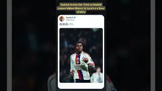 Endrick Scores Hat-Trick as Madrid Loanee Makes History in Lyon's 5-2 Rout of Metz  #viral #football