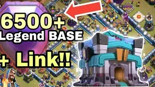 6500+ Trophy Anti-2 Star Legend League Base With Link! | TH13 Ring Base Link | March 2020