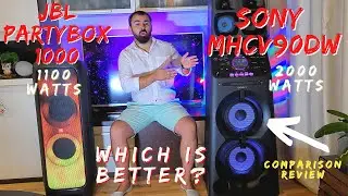 Which is Better? JBL PartyBox 1000 vs Sony MHC-V90DW - Comparison Review - 100% BASS Test