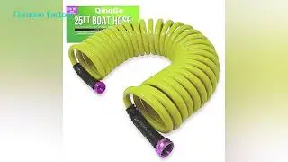 Water Garden Hose Pipe Eva Spiral Retractable Coil Hose Black Self Coiling Garden Hose Coil Water
