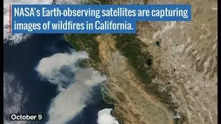 California Wildfires Seen From Space