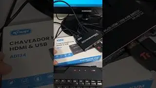 Chaveador Switch KVM USB e HDMI Para Computador