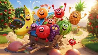 Fruity Adventure Ride 🚀 Banana Slips & Bounces I Kids Poem & Songs