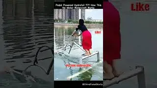 Pedal Powered Hydrofoil: No Motor, Just Muscle! 🚴&zwj;♂️🌊 #hydrofoiltech #watercraft