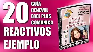 CENEVAL EGEL PLUS CIENCIAS DE LA COMUNICACIÓN + 20 REACTIVOS SIMULADOR EJEMPLO + GUÍA PARA EXAMEN