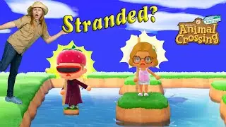 Assistant Strands MR Engineer on a Moat in Animal Crossings New Horizons