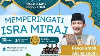 LIVE KANG ANOM/PERINGATAN ISRO MI'RAJ DI KP SAWAH CI NANGKA