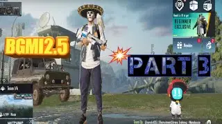 BGMI 2.5 Gameplay | Battleground Mobile India | part( 3) |3D VLOGE