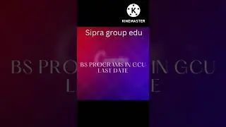 GCU HAS ANNOUNCE THE  DATE OF BS PROGRAMS .#gcu #gc #ravians #bsc #admission